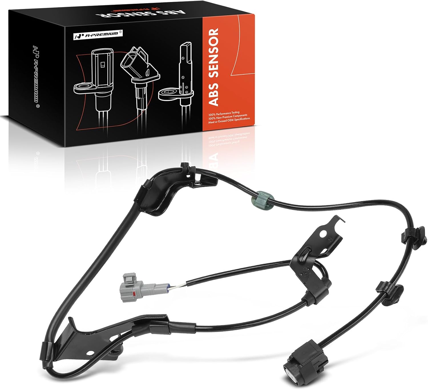 A-Premium Wire Harness for Front Right ABS Wheel Speed Sensor Compatible with Toyota Models - 4Runner 2003-2009, FJ Cruiser 2007-2010 - Without Sensor