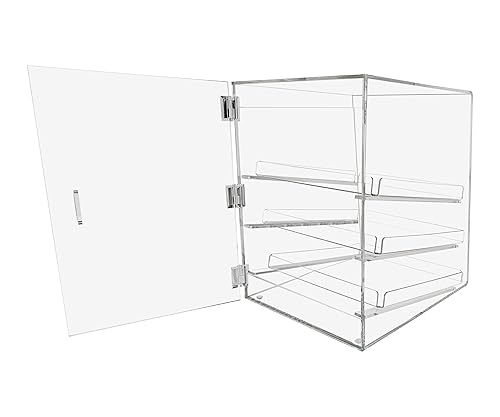 Miniatura 3 de Exhibición de la galleta de los bagels de la pastelería de la panadería de acrílico w/3