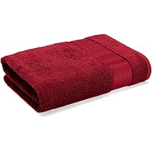 Wakefit 500 GSM Terry Cotton Bath Towel - Large Size, 1 Piece Chilli Pepper Red