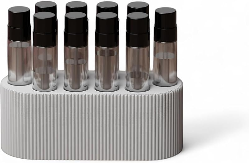 Organizador de amostras de perfume Gallery of Drip, 2 mL, branco puro, para mini frascos