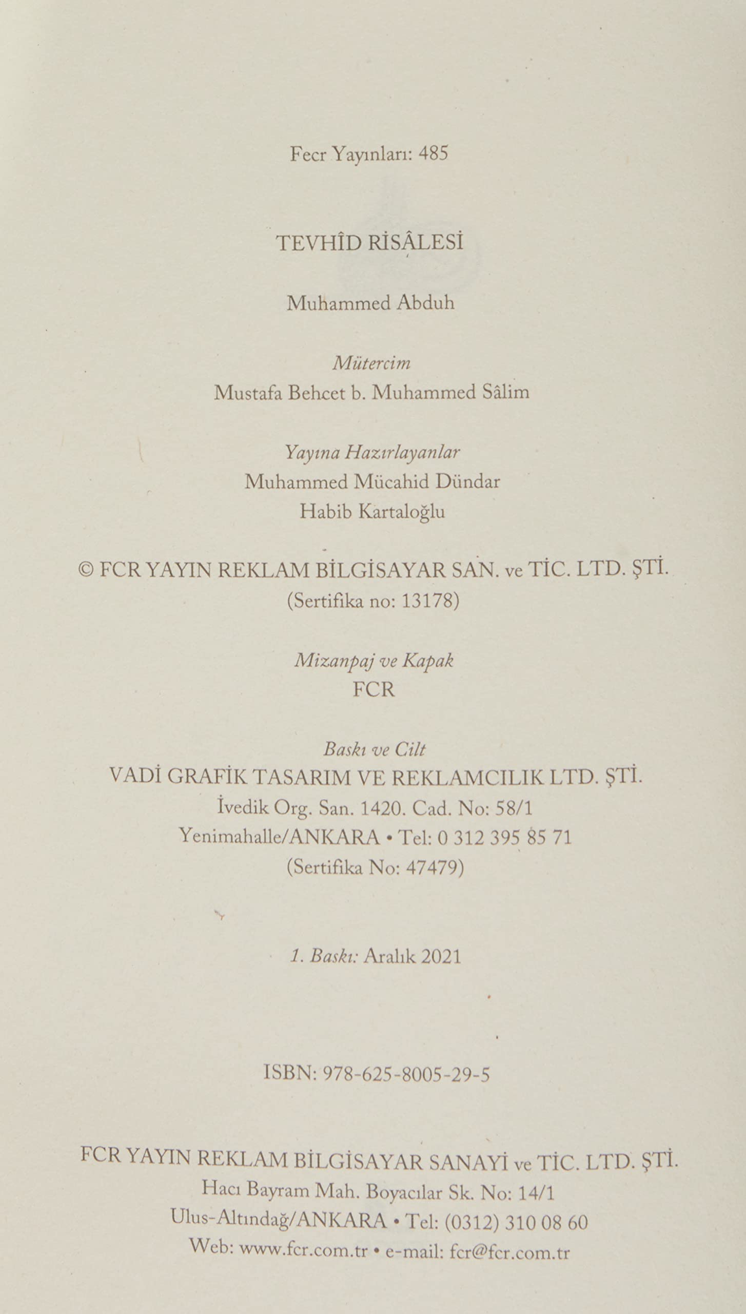 Tevhid Risalesi