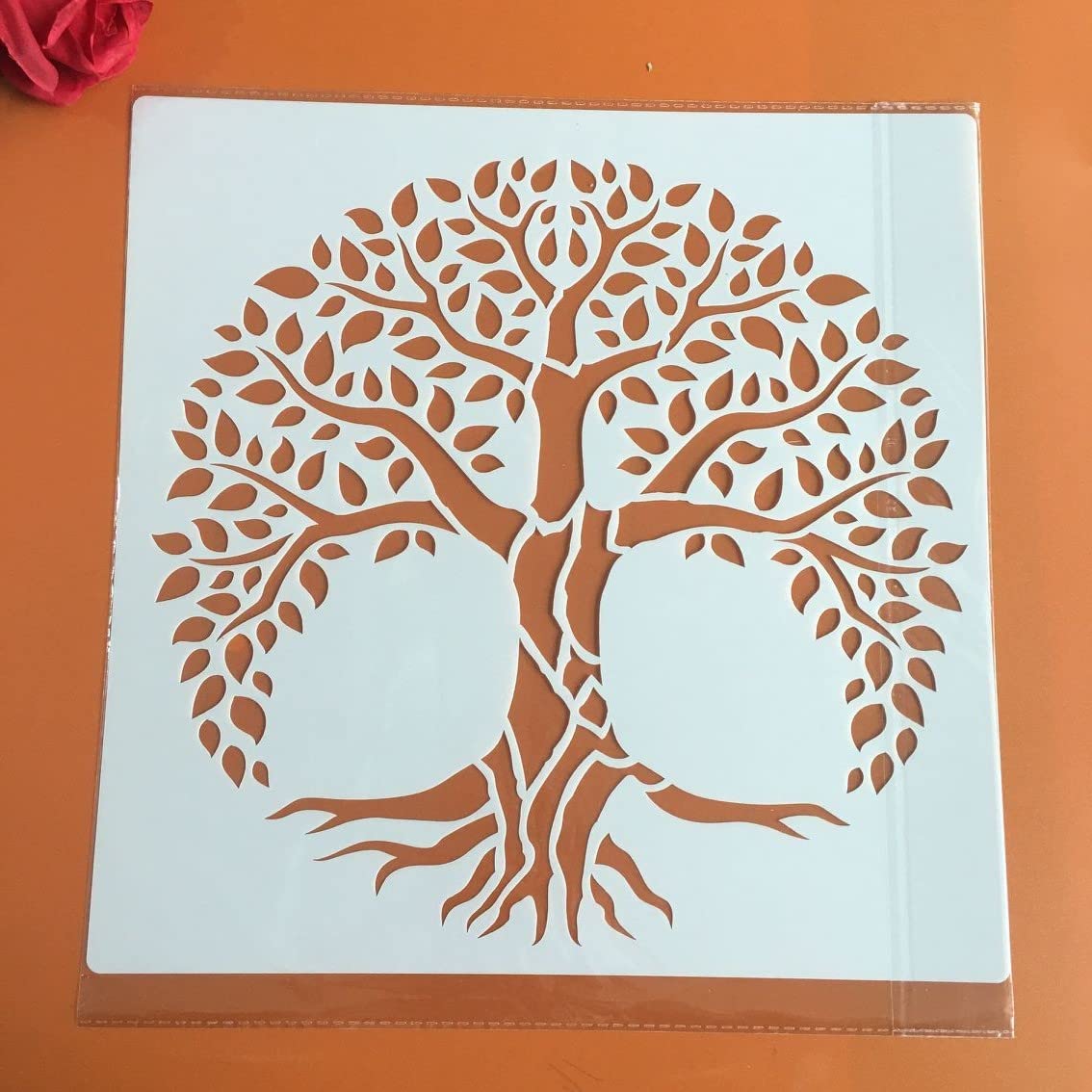 16 pezzi Stencil ad albero della va per dipingere su cartelli in