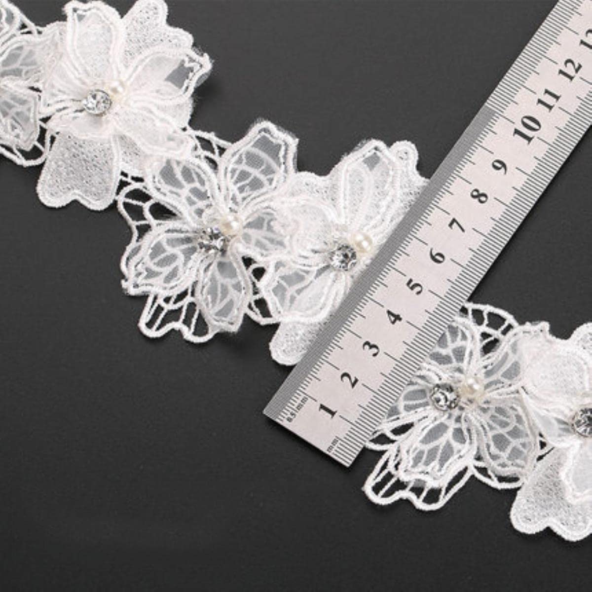 1 Iarda Bellissimo Abito Da Sposa Ricamato Con Perline Multi Pizzo - Foto 14