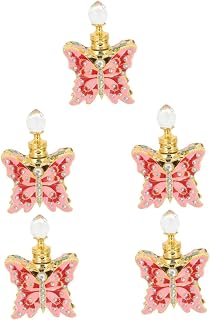 FOMIYES 5pcs Butterfly Perfume Bottle Dubai Perfume Empty Perfume Bottle Crystal Perfume Bottle Travel fine