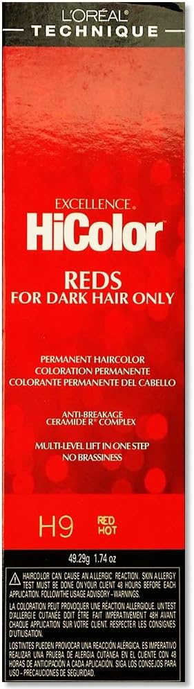 L'oreal Excellence Hicolor, Red Hot, 1.74 Ounce