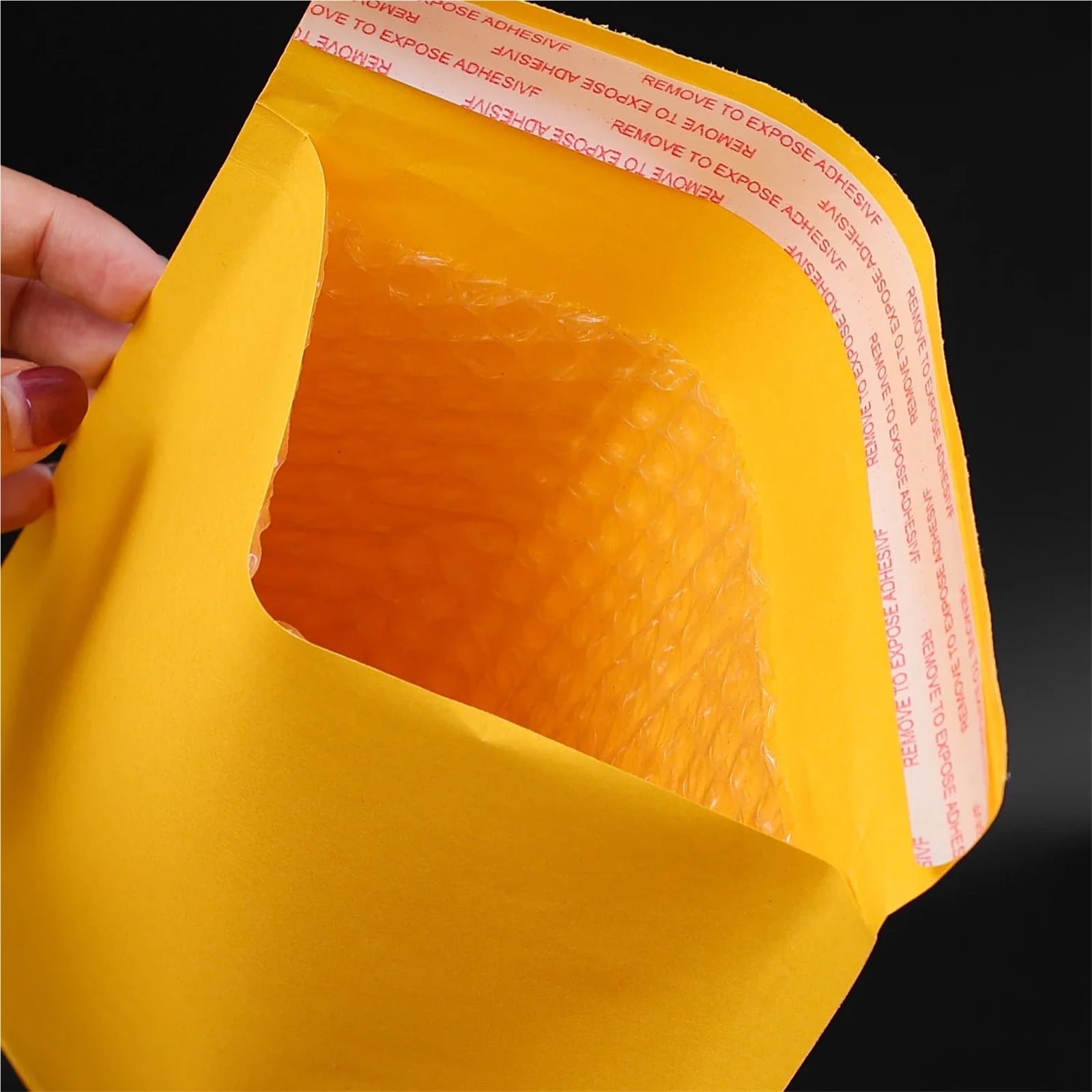 50/10 pezzi buste postali in carta kraft con bollino, sacchetti adesivi, buste for spedizione impermeabili for imballaggio aziendale(50PCS,18x23cm)