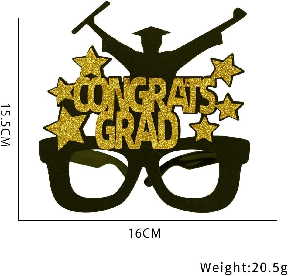 8PCS Graduation Party Glasses for Class of 2025，Graduation Party Decorations 2025 Graduation Photo Booth Props - Image 5