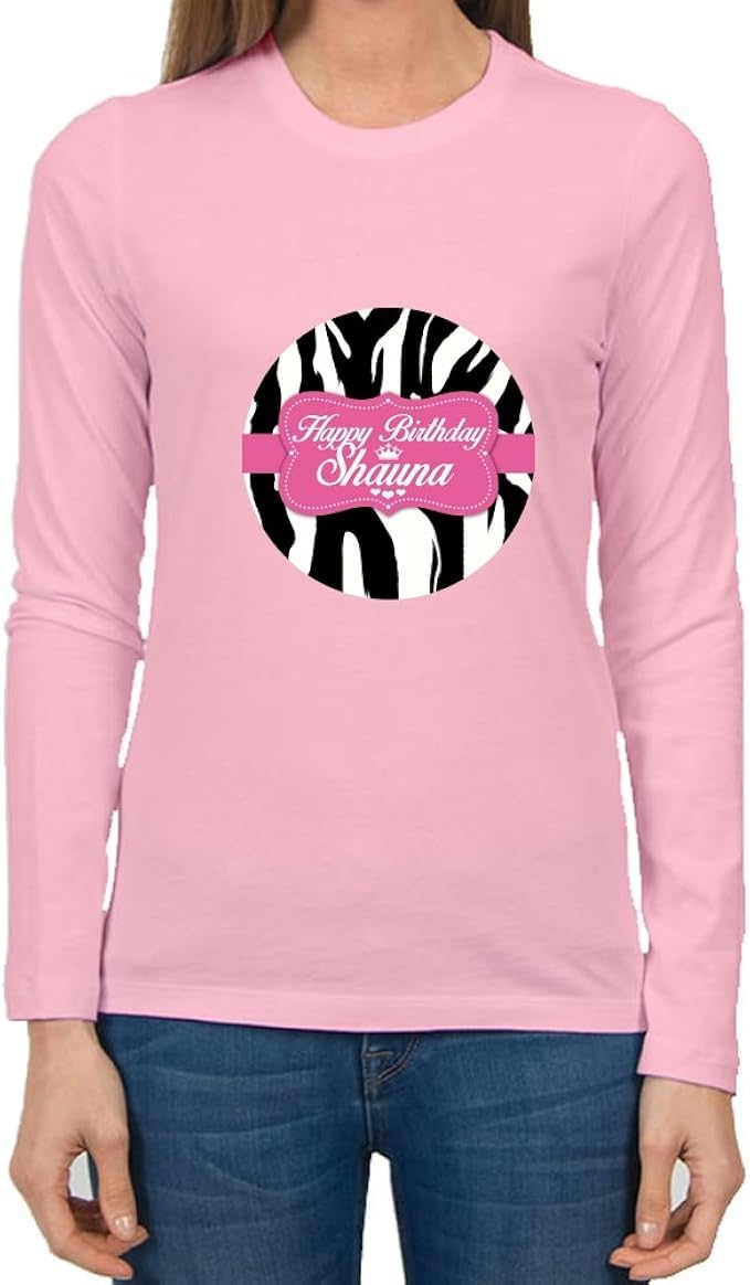 Oneck Cool Pink Zebra Shirts Pink Xlarge Women Clothing