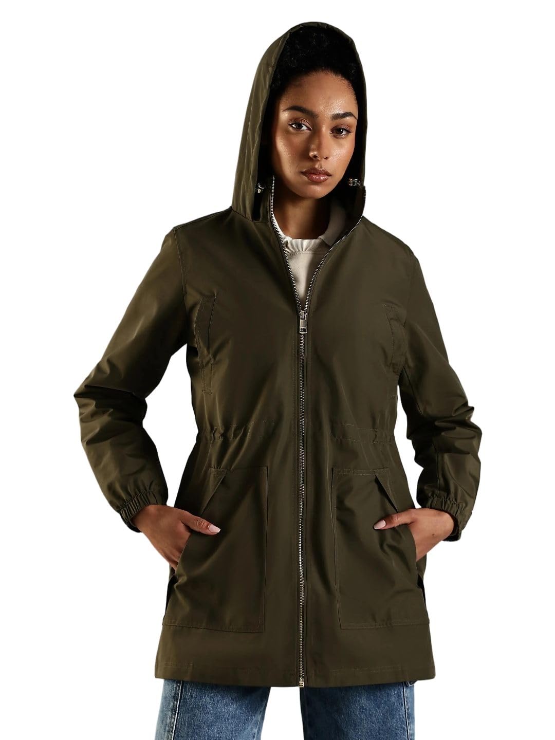 tommy hilfiger Regular fit polyester hooded jacket-picture-24