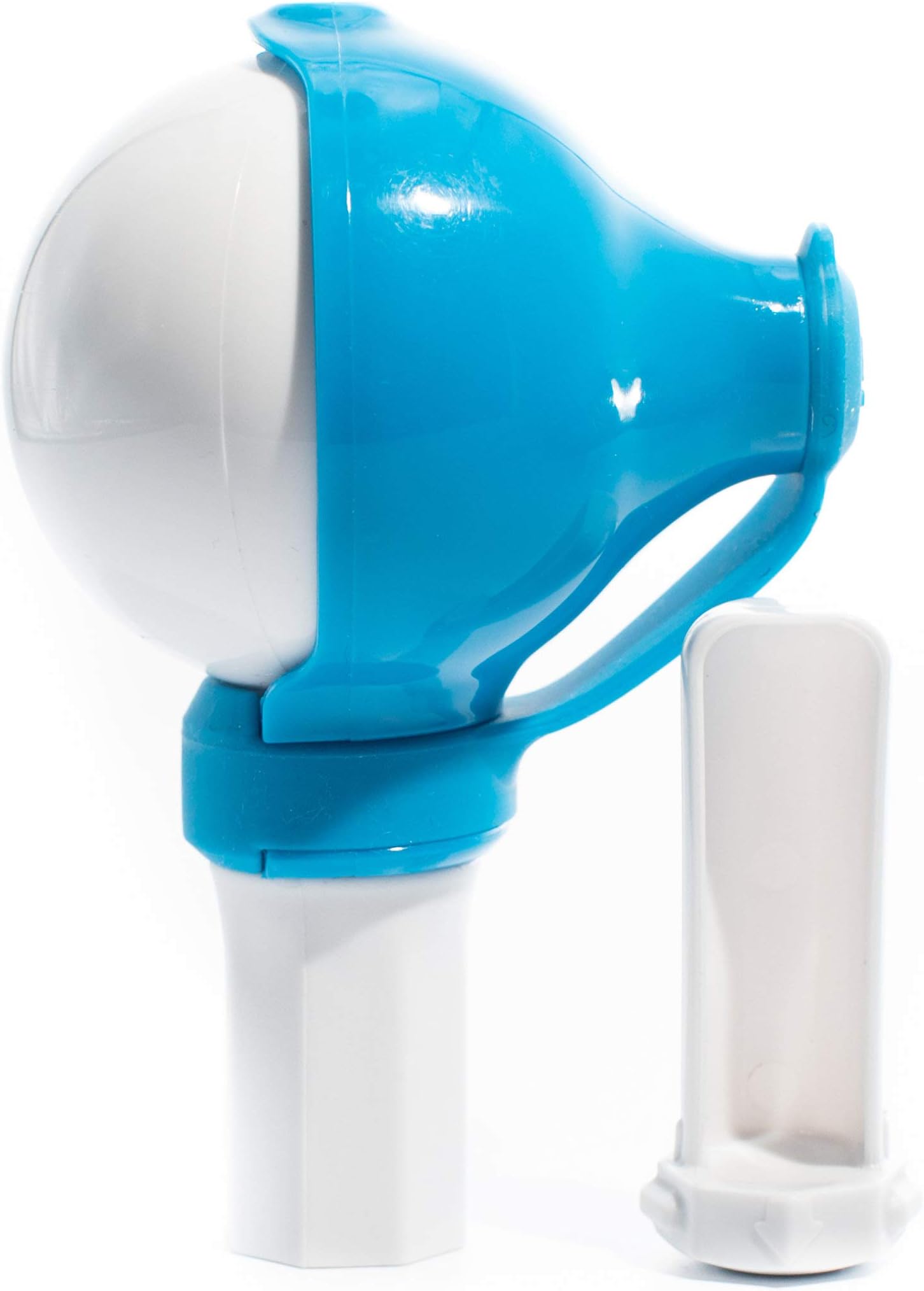 K3 Scoop with Ergonomic Plastic - Quick, Convenient & Mess-Free Protein Scooper for Nutritional Supplements & Vitamin Powders for Exercise and Work Out (Scooper, Blue/White)