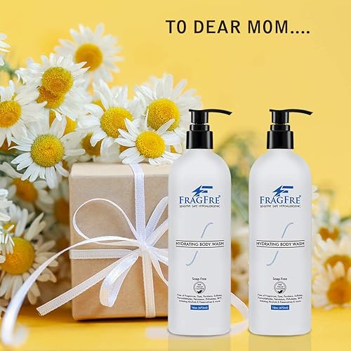 Miniatura 4 de FRAGFRE Sensitive Body Wash de 16 onzas  Limpiador corporal sin sulfato sin parabenos  Hipoalergénico para pieles delicadas y escamosas  Sin