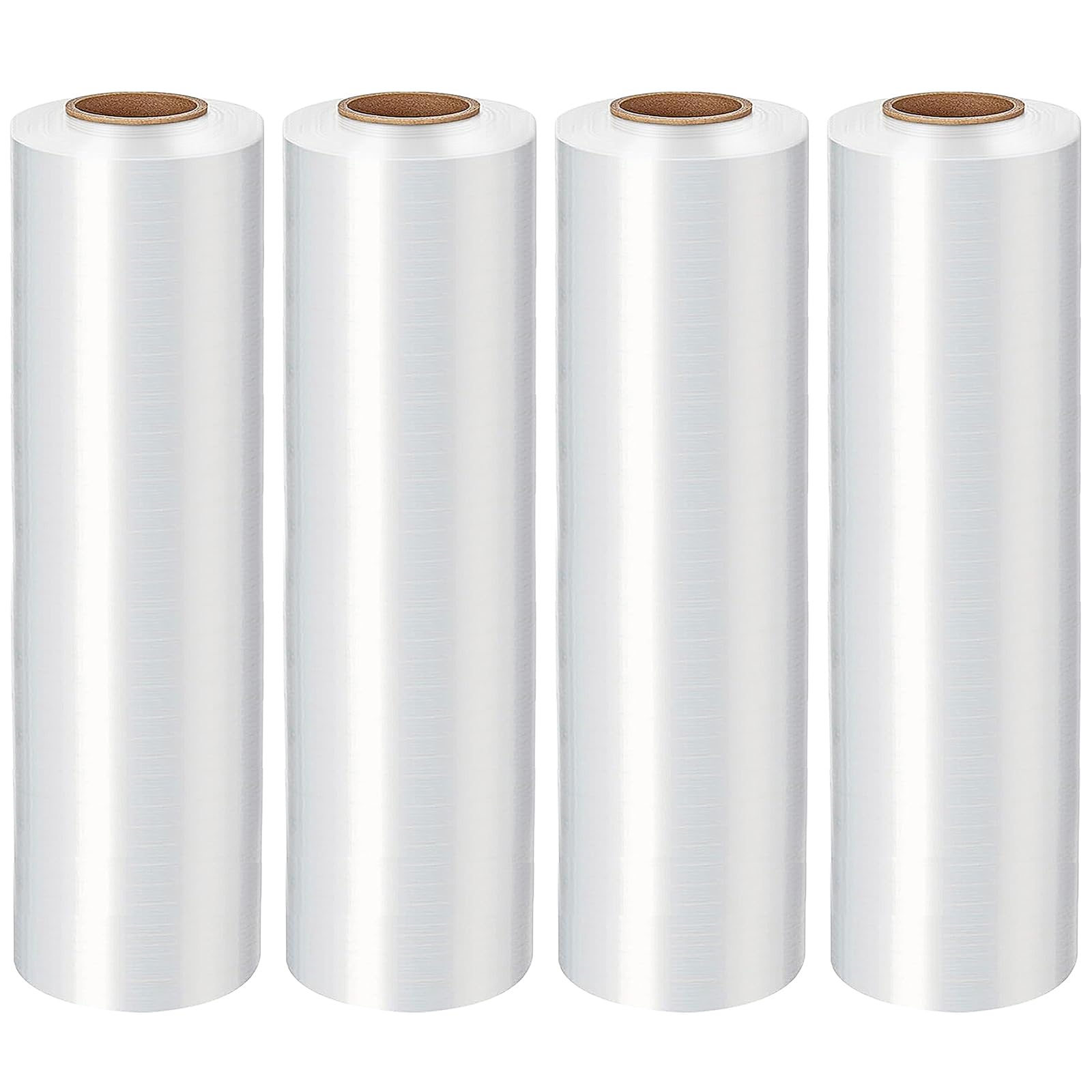 18in Stretch Wrap Roll, Heavy Duty 3000ft Shrink Wrap Roll, Clear 80 Gauge Industrial Strength Stretch Film, Plastic Wrap for Pallet Wrapping Shipping