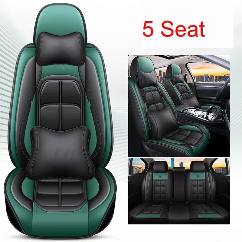Housse siège voiture universelle cuir PU vert pour redécouvrir le plaisir de conduire - 3