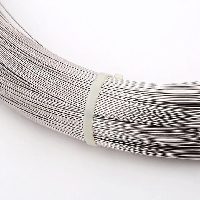 Alambre de acero inoxidable 304, longitud 2 m, para jardín y manualidades, alambre elástico resistente y anticorrosivo, diámetro 1,8 mm miniatura 7