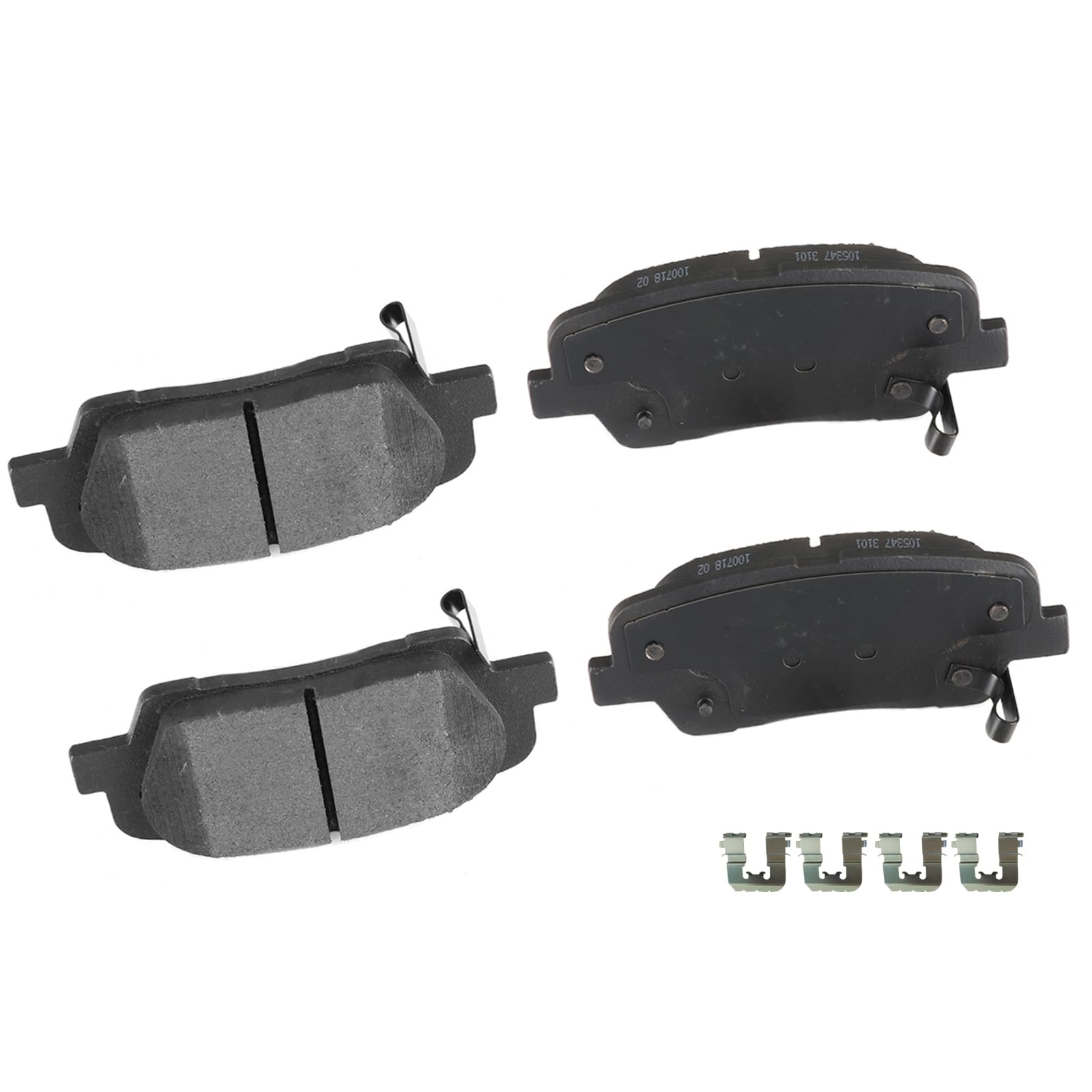 Rear Ceramic Brake Pads Kits 4pcs fit For 2010-2016 For Hyundai Santa Fe,2013-2014 For Hyundai Santa Fe Sport,2013-2016 For Hyundai Santa Fe XL,2011-2014 For Kia Sorento