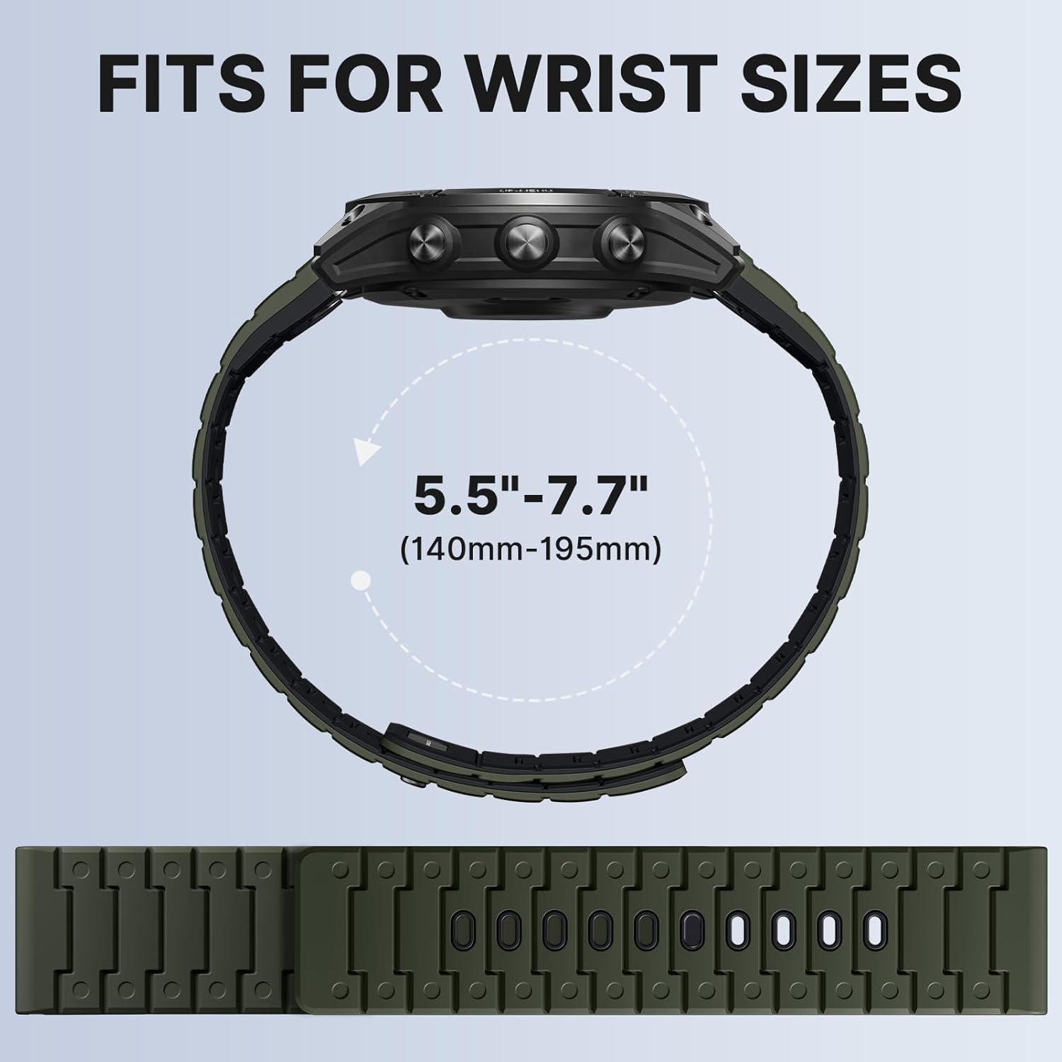 Bandletic 22mm Quick Fit Watch Bands Compatible with Garmin Fenix 8 47mm 7 6 Pro 5 Plus Watch Band, Magnetic Straps for Instinct 3 2, for Forerunner 965/955/945/935/Approach S62/S60 /Epix 2/Descent G2 - Image 4
