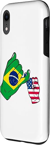 Miniatura 2 de iPhone XR Parent and child Brazil USA family Case