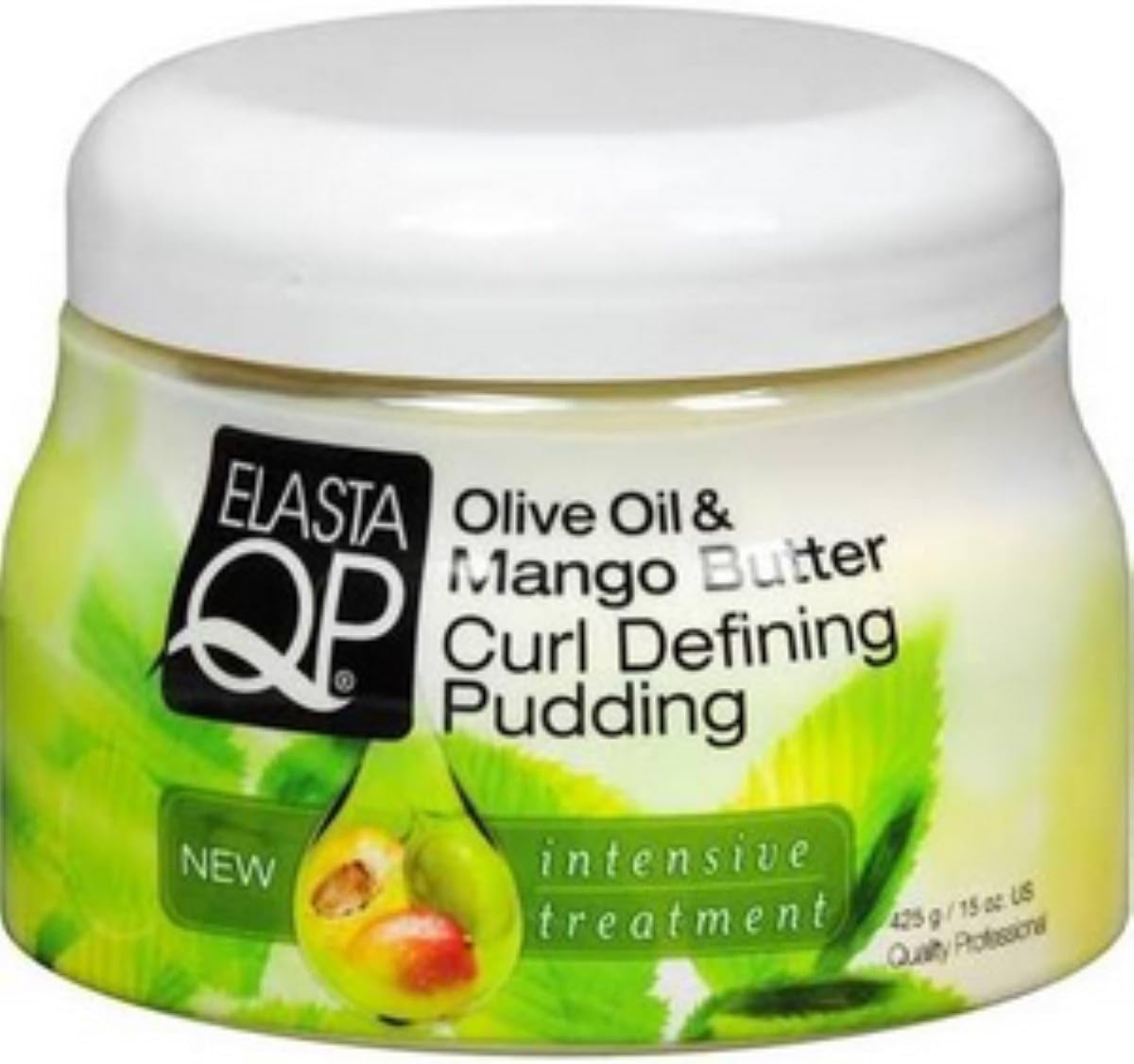 Elasta QP Olive Oil & Mango Butter Curl Defining Pudding, 15 oz