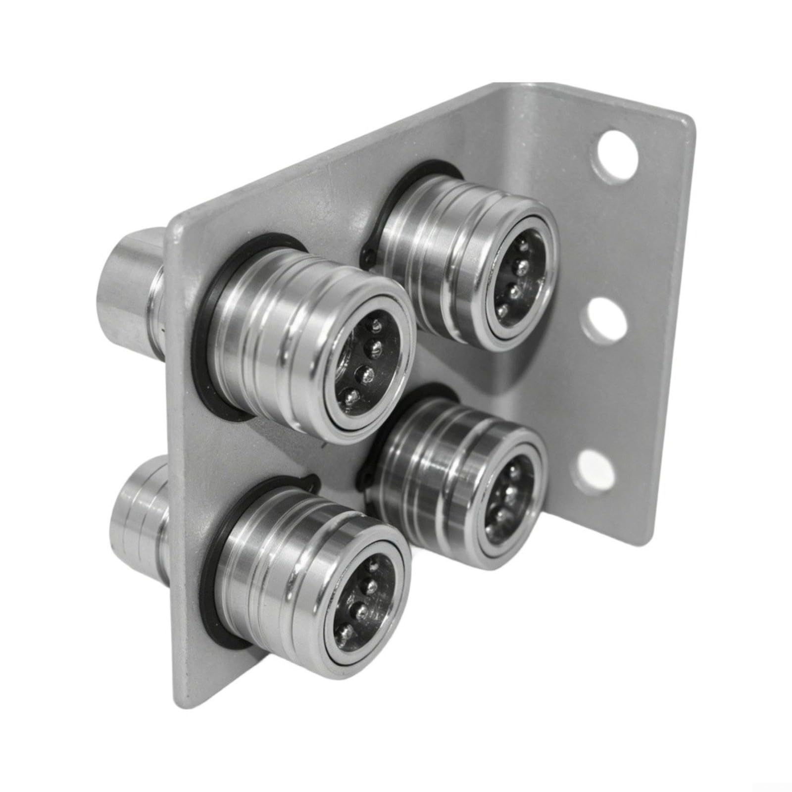 4x Hydraulik-Schnellkupplung 5/8" ISO 5675 für Landwirt Traktor Push Pull