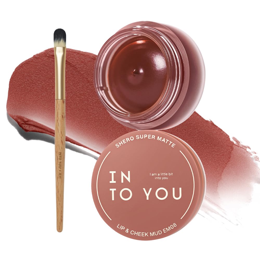 INTO YOU Matte Liquid Lipstick for Women, Canned Long Lasting Nude Lipstick Waterproof with Lip Brush, No Transfer, High Pigmented with Lightweight