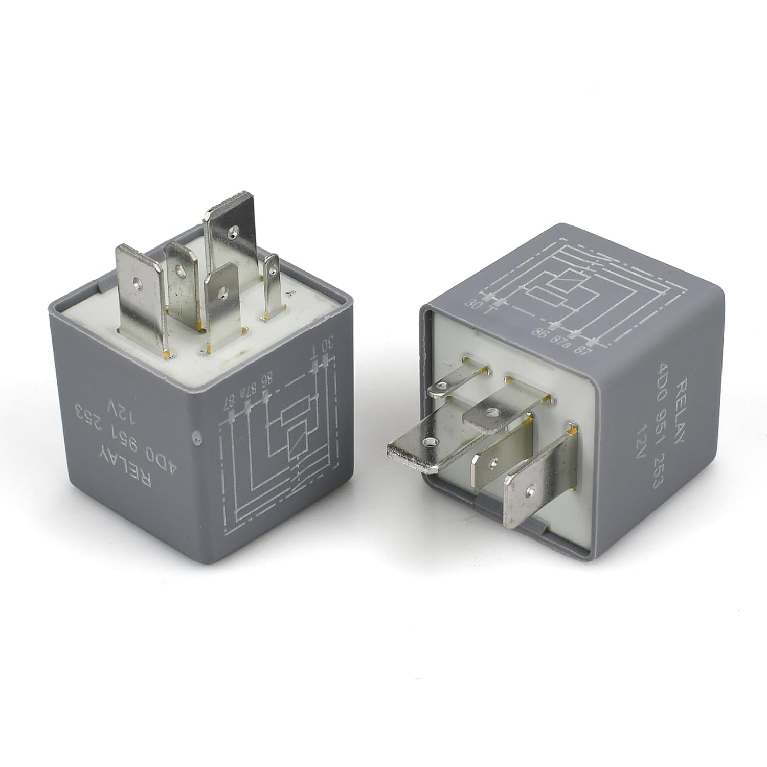 2-Pack 4D0951253 372 Fuel Pump Relay,Fuel Pump Relay,12V Compatible with Audi A4 A6 A8 Quattro RS6 S4 S6 VW Passat