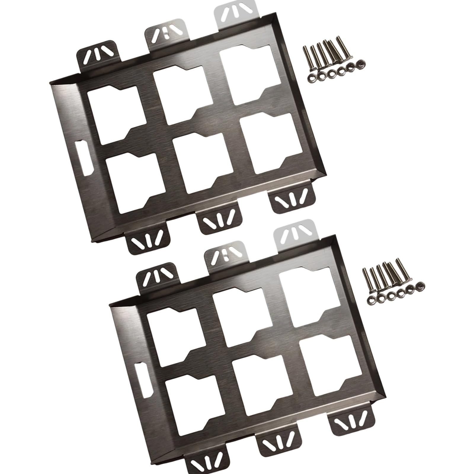 Placa de montaje para plataforma de camión de resistencia, soporte de herramientas inoxidable para particiones y estaciones de trabajo, capacidad de 50 con hardware compatible con plataforma de