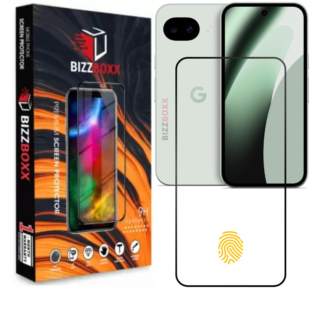 BizzBoxx Tempered Glass For Google Pixel 10a Screen Protector Guard - HD Clarity, Anti-Fingerprint Screen Guard (Pixel 10A - 6.3 inch) With Installation Kit - Pack of 1