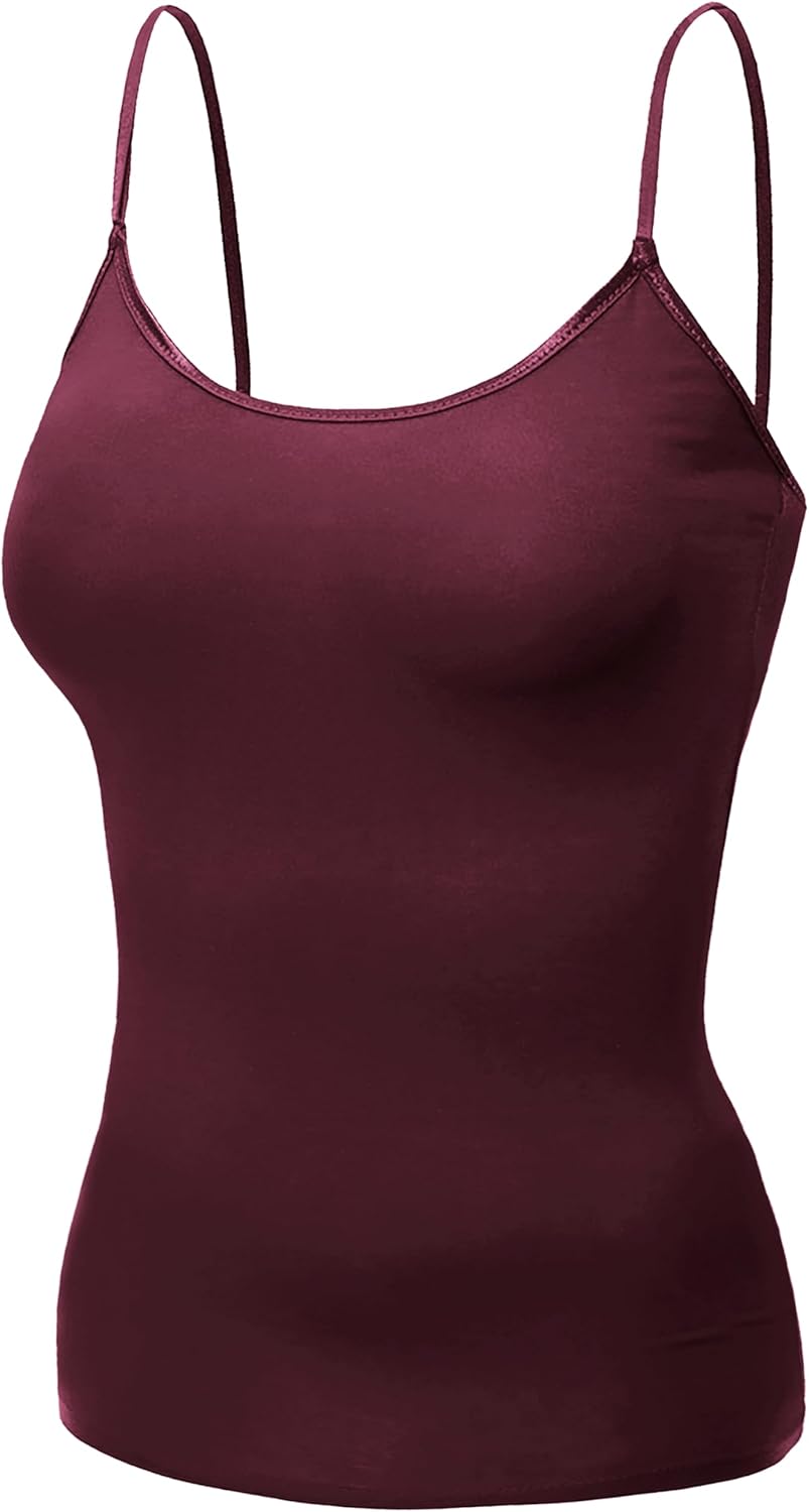 Emmalise Women's Camisole Built in Bra Wireless Fabric Support Short Cami - Image 6