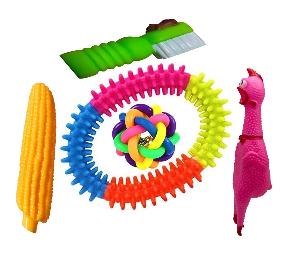 See full amazon price history chart for Pet Needs Combo of 5 Natural Latex Squeaky Ringing Rubber Toy for Small Breed Puppy- Rainbow Ball,Ring,Pink Chicken,Tooth Brush, and Corn Pet Needs Combo of 5 Natural Latex Squeaky Ringing Rubber Toy for Small Breed Puppy- Rainbow Ball,Ring,Pink Chicken,Tooth Brush, and Corn (B0CK5H2D6Y) Amazon Price History, Amazon Price Tracker