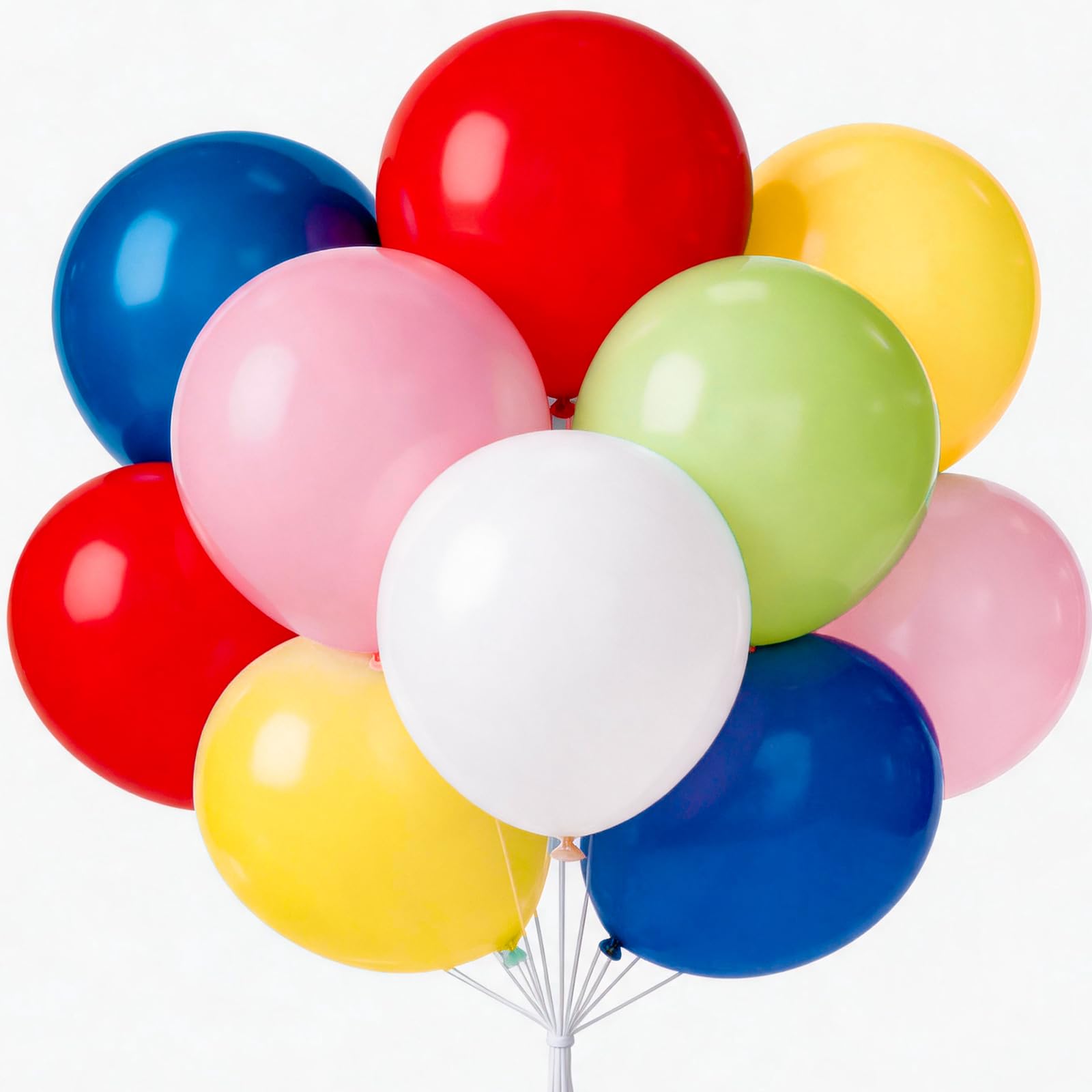PartyWoo Assorted Rainbow Balloons 20pcs Multicolor Colorful Color