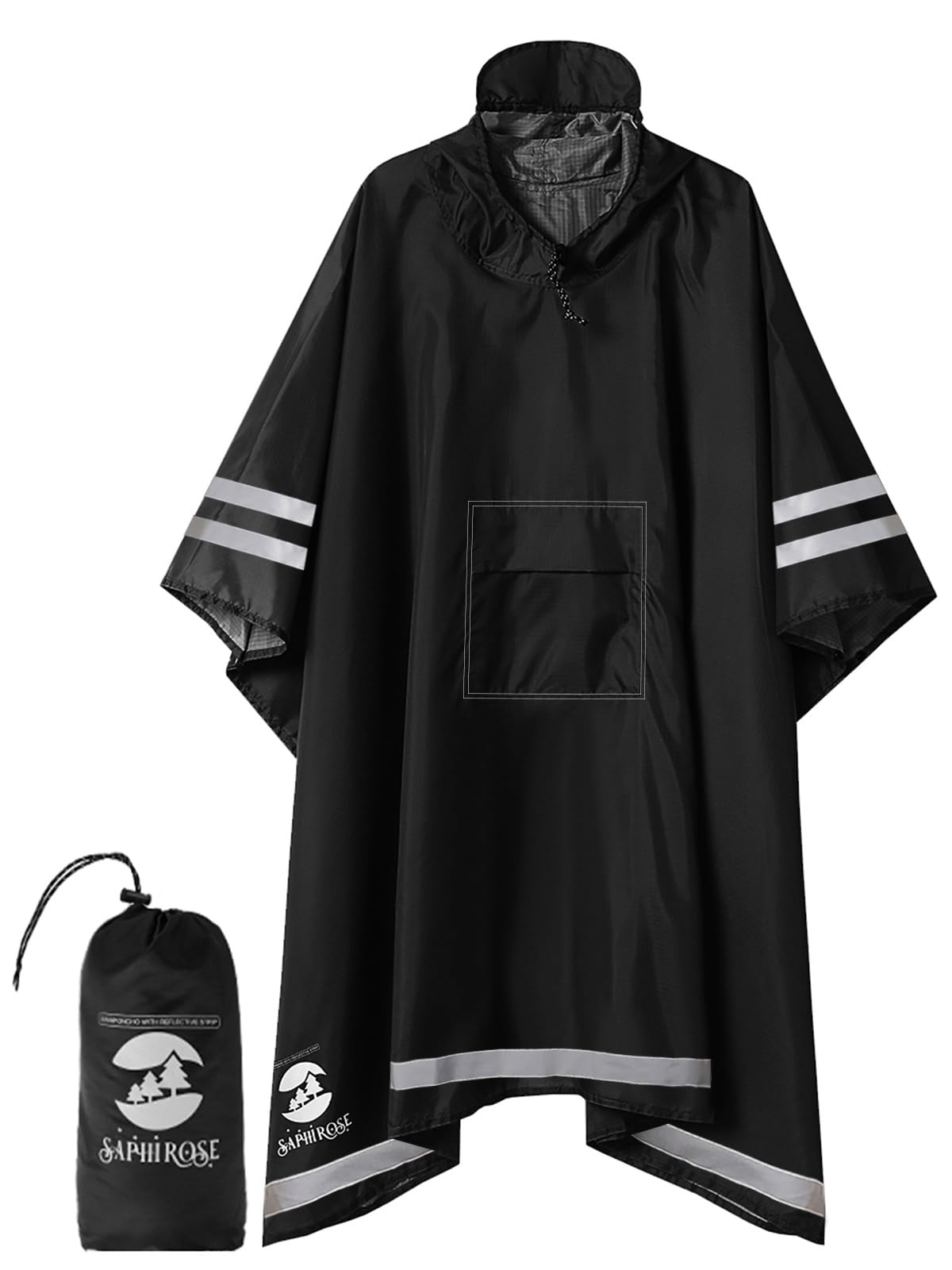 SaphiRose Unisex Rain Coat Cape Coat