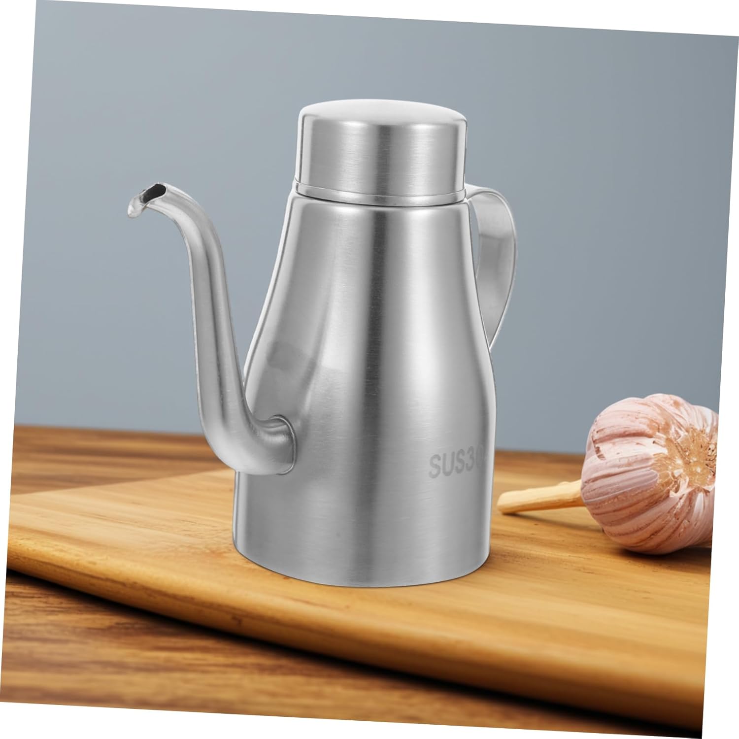 13oz Stainless Steel Oil Dispenser Bottle Kitchen Oil Pot Sprayer Shaker Maple Compartment Kettle Dispenser Dressing Kitchen Accessory