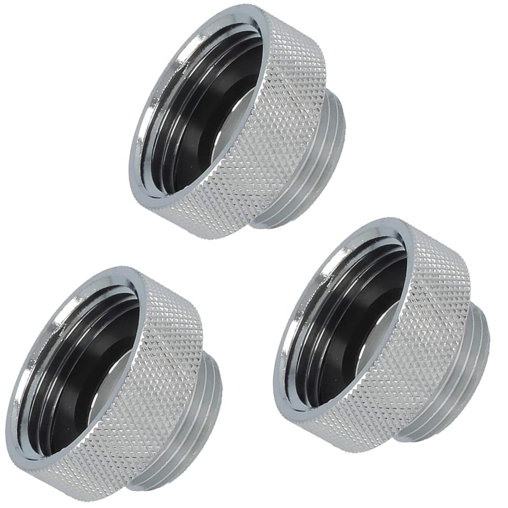 Schläfer 614113 | Tap Adapter Male Female Thread M22 x 1 Inner x 1/2 Outer Brass Reducer Compatible with Neoperl Aerator (Pack of 3)