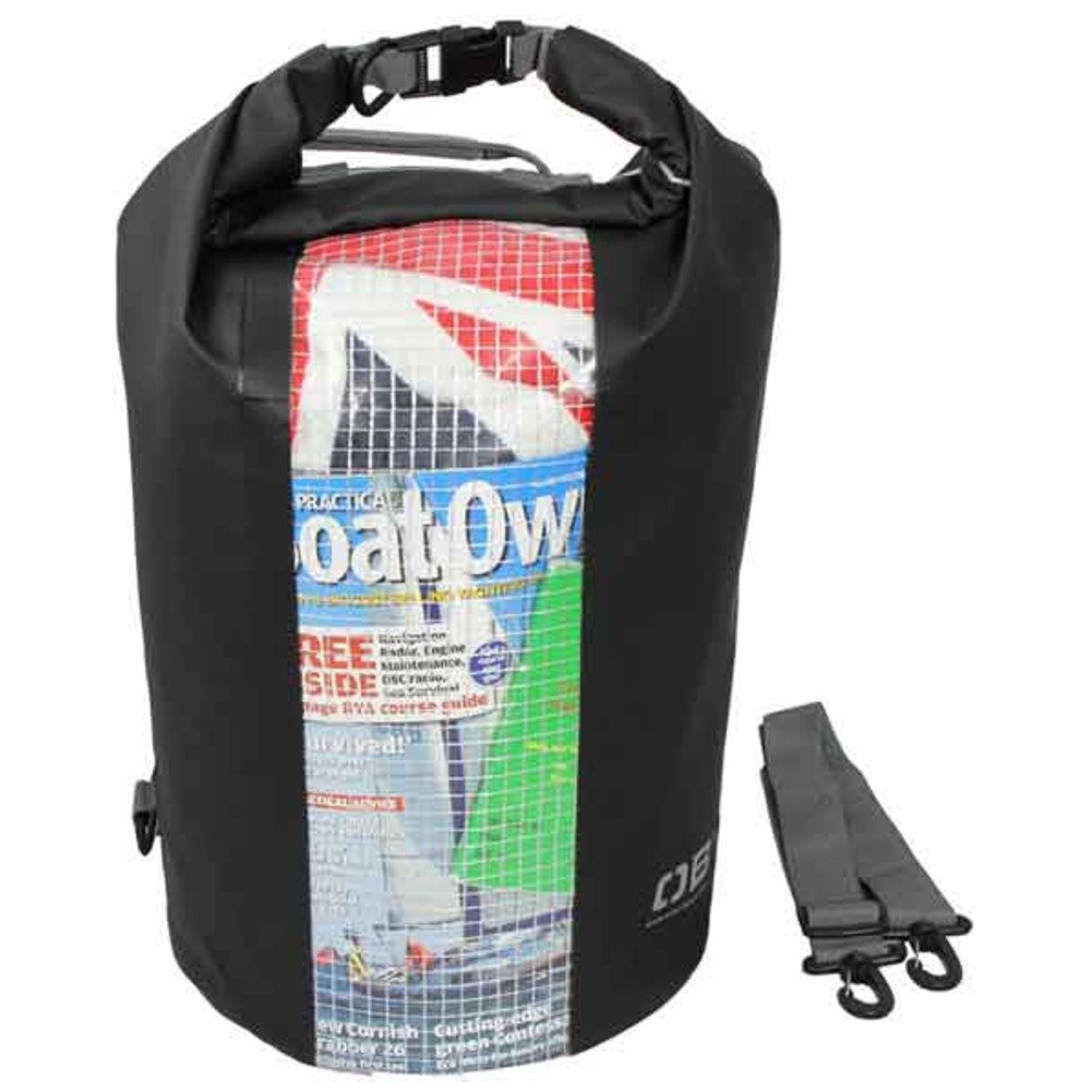 Overboard Waterproof Dry Tube Bag with Window 30 Litres Black