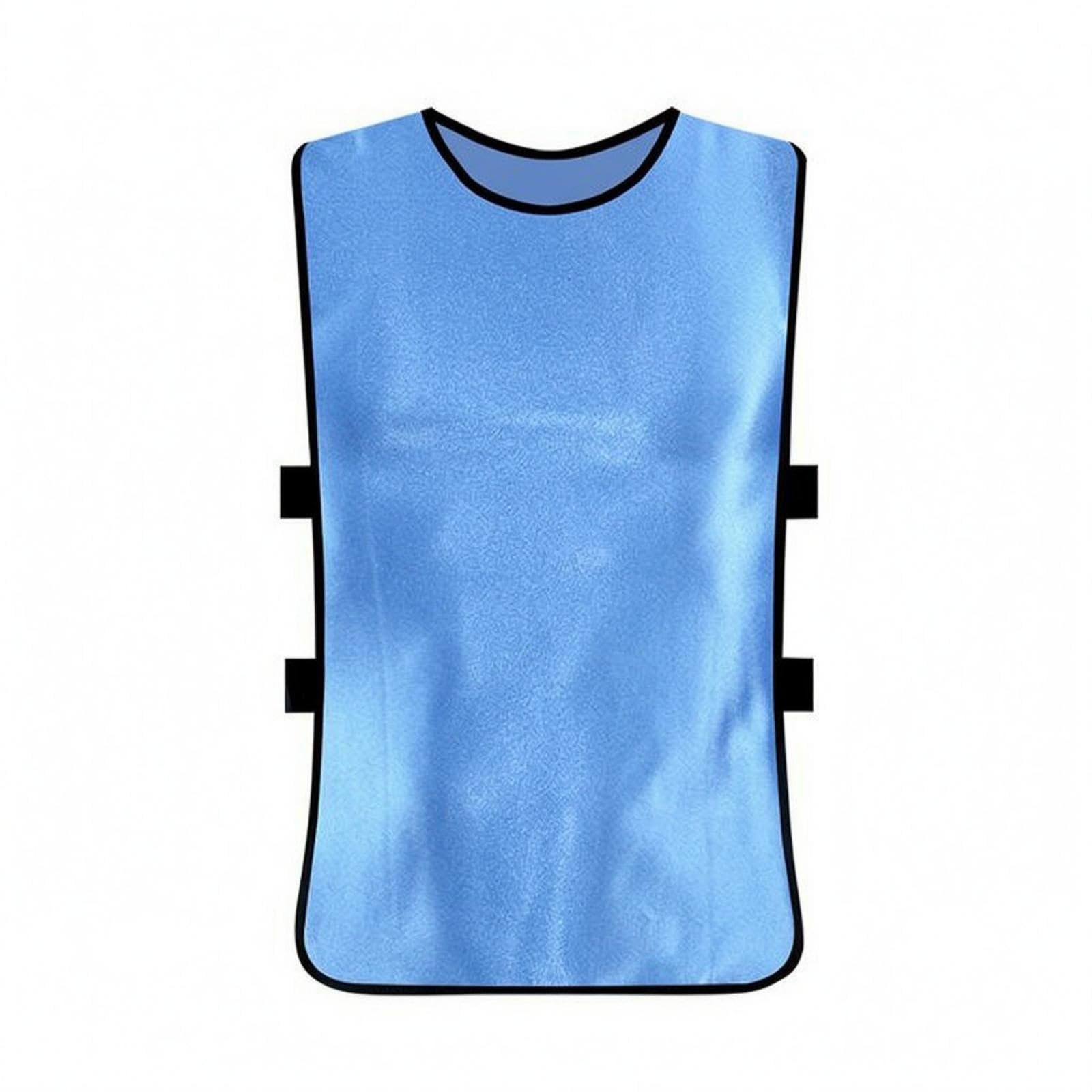 Training Vest Wide Round Neckline Scrimmage Vest Black Border Training Bib for Grouping Sky Blue Toddler|Team Sports| Soccer| Clothing Shoes & Accessories| Clothing| Men-image-38