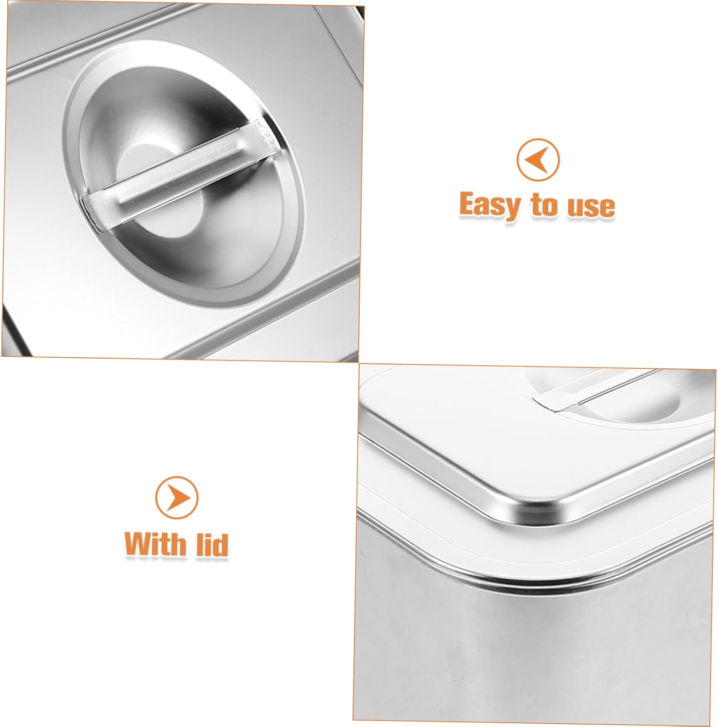 Stainless Steel Kitchen Composter Bin with Lid Indoor Countertop Compost Container for Food Waste Space Saving Design for Sustainable Living and Composting Practices