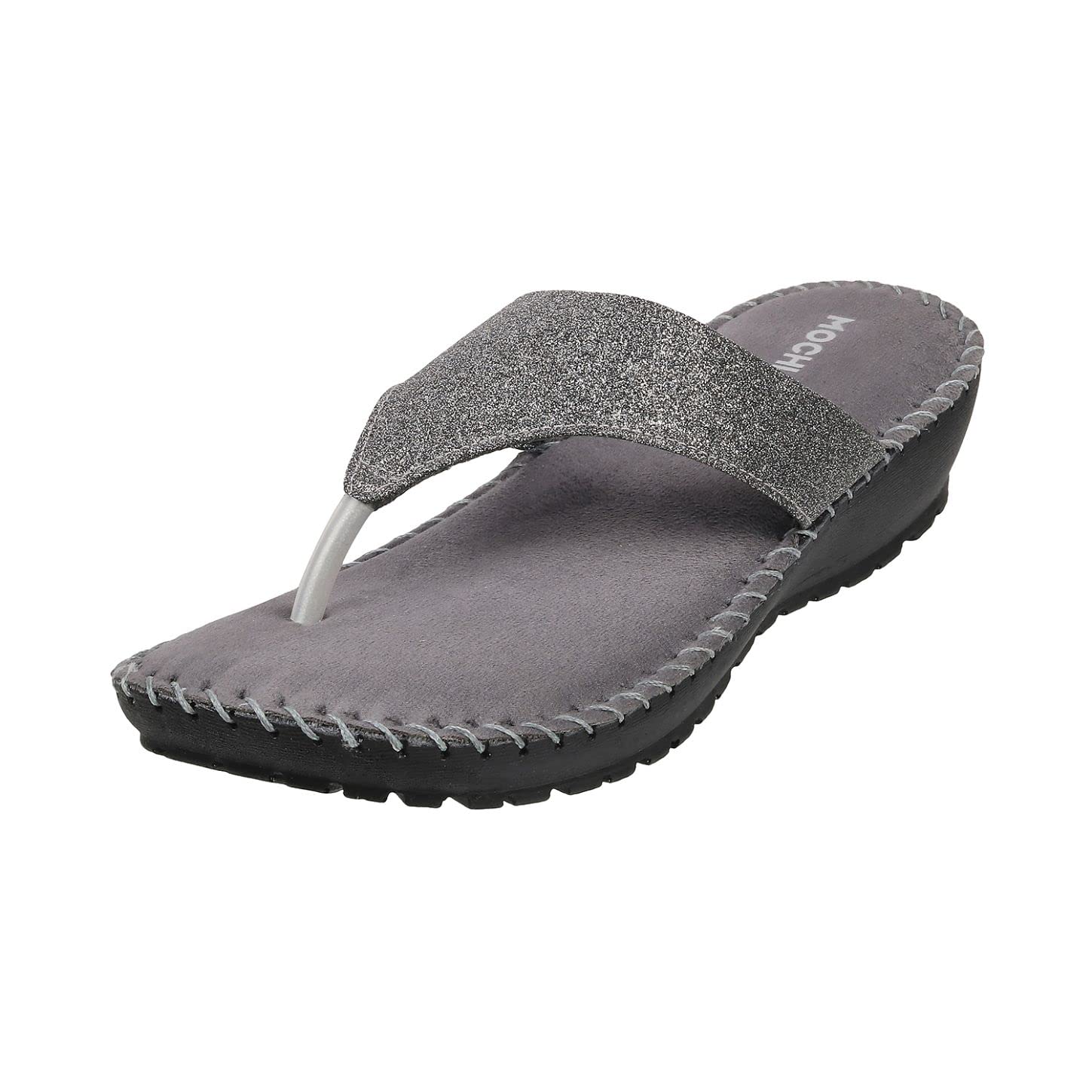 Mochi Women Gun Metal Flat Comfort Slip-on UK/5 EU/38 (44-1827) (B0BQ3QK6QB) Amazon Price History, Amazon Price Tracker