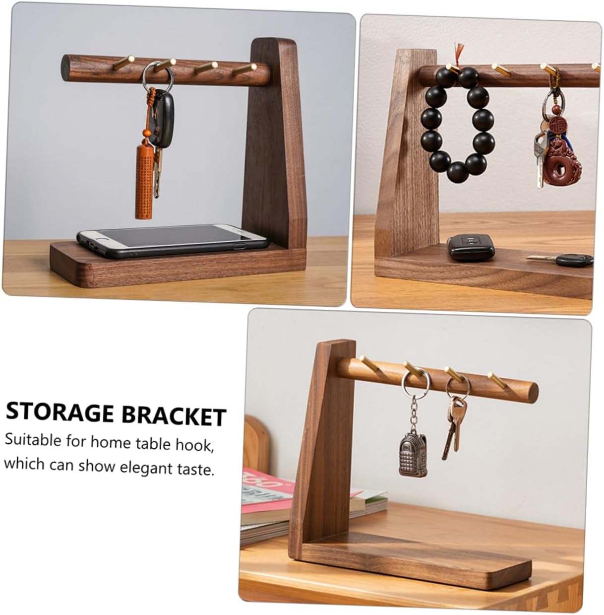 Solid Key Holder Retro Mail Rack Key for Wall Stable Storage Rack Keychain for Car Over Door Hanger