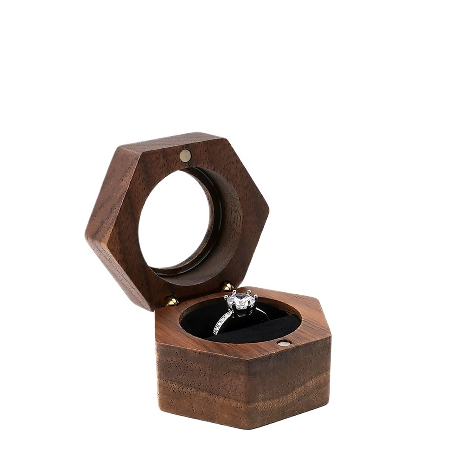 JFNKLFG Accessory Box Mini Portable Jewelry for Proposal, Wedding(RB514-C3)