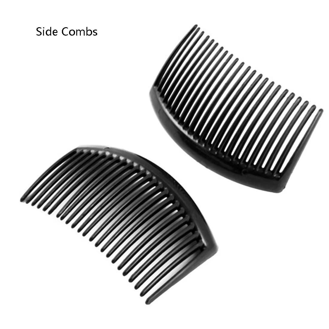 4 pezzi pettini laterali, pettine francese laterale, pettine in plastica a 23 denti, per accessori per capelli fini, donne e ragazze