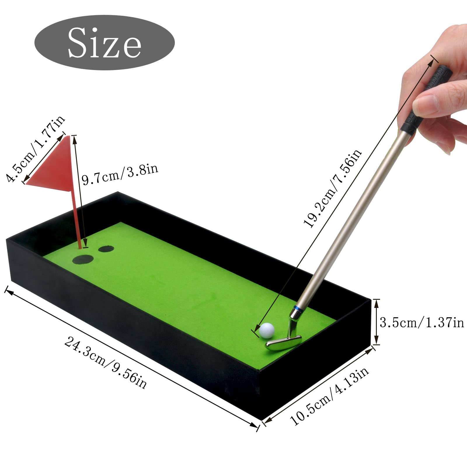 HENGBIRD Set di 3 Penne a Forma di Golf, Regali per Uomini