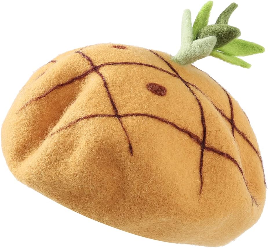 Casual Wool Beret Hat Classic French Artist Beanies Handmade Cap for Women - Image 2