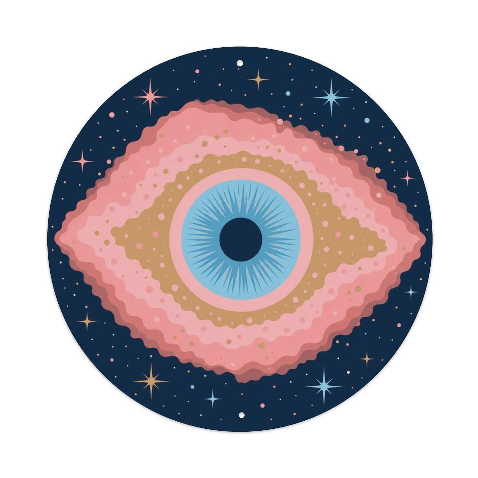 Odgynaw 8X8inch(20X20cm) Starry Sky Helix Nebula Cosmic Survey Celestial Space Metal Tin Sign