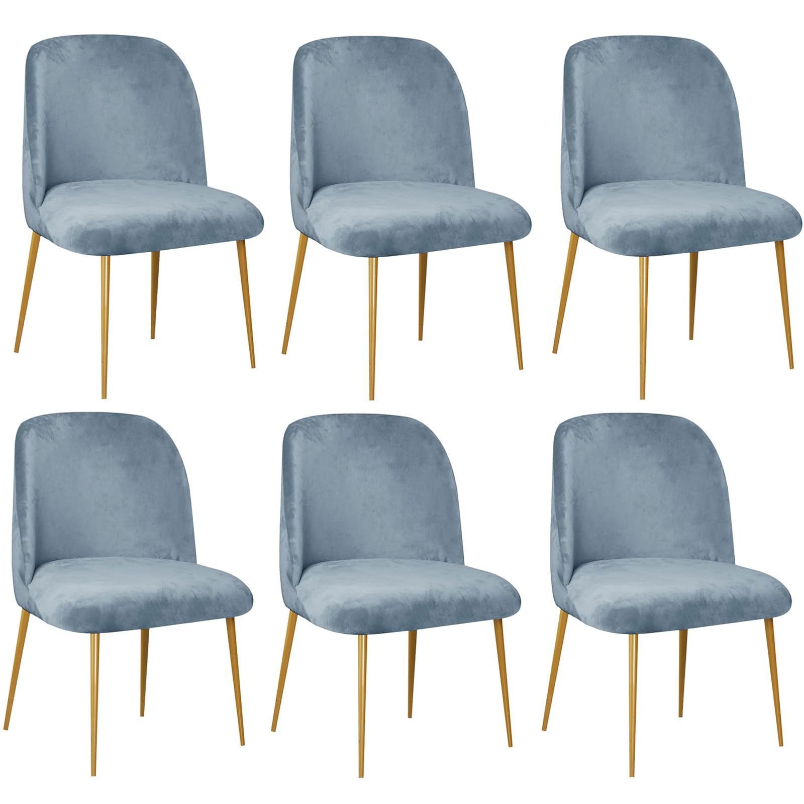 Housse de chaise protège siège contre les taches et l'usure en velours bleu