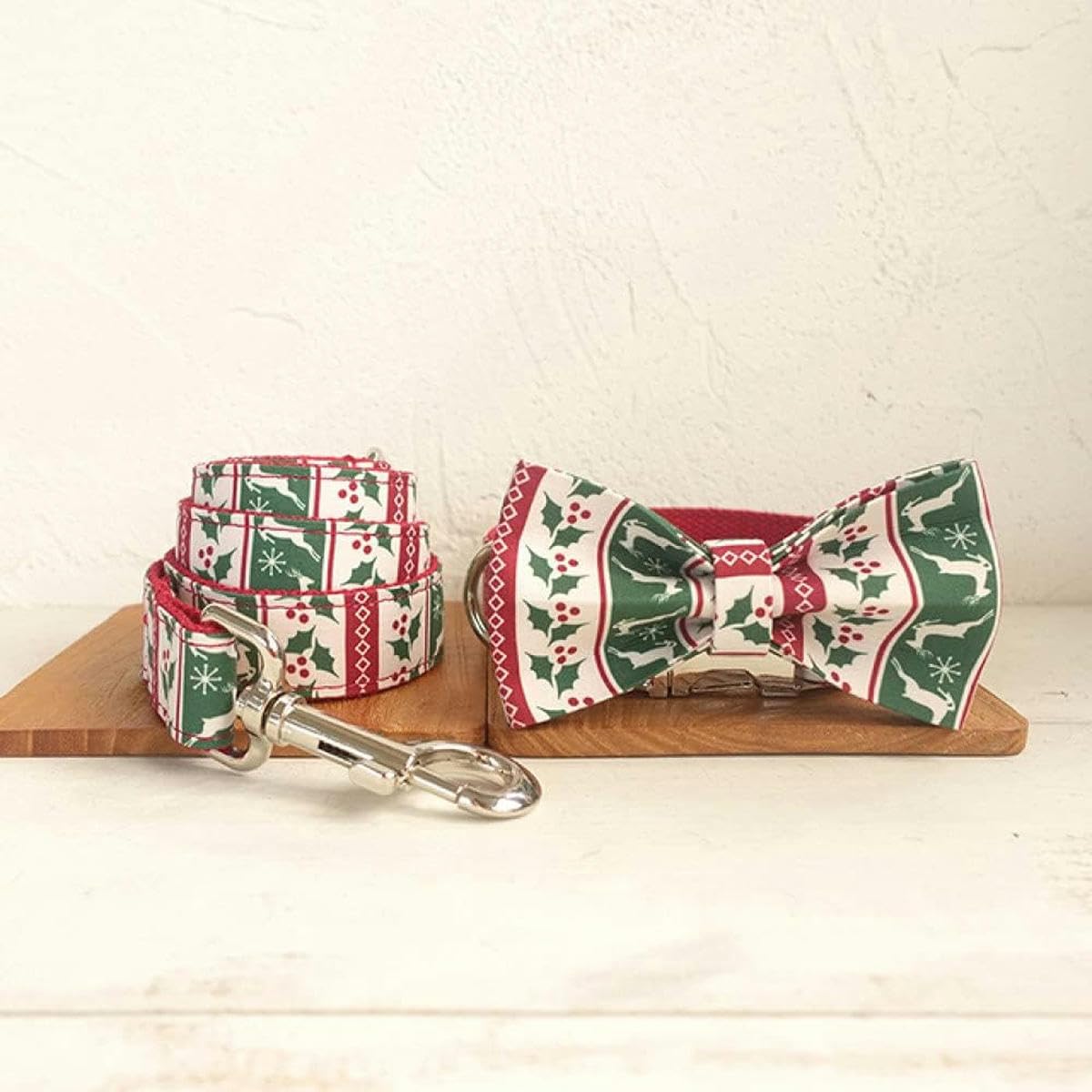 Hundehalsband aus Polysatin und Nylon, 5 Größen, Hundehalsband, Hundehalsband mit Fliege, XL-Halsband mit Fliege und Leine, XL