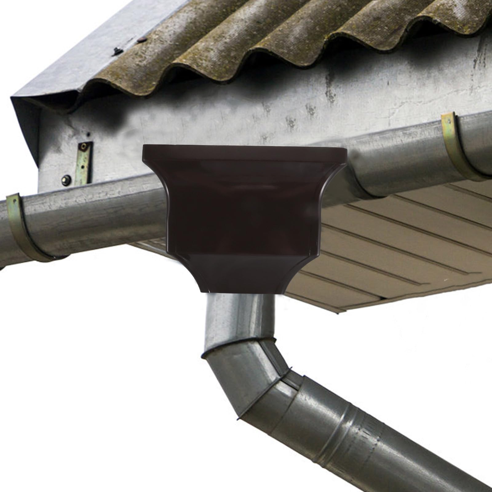 Conector de Canaleta de Lluvia Curvo de Aleación de Aluminio