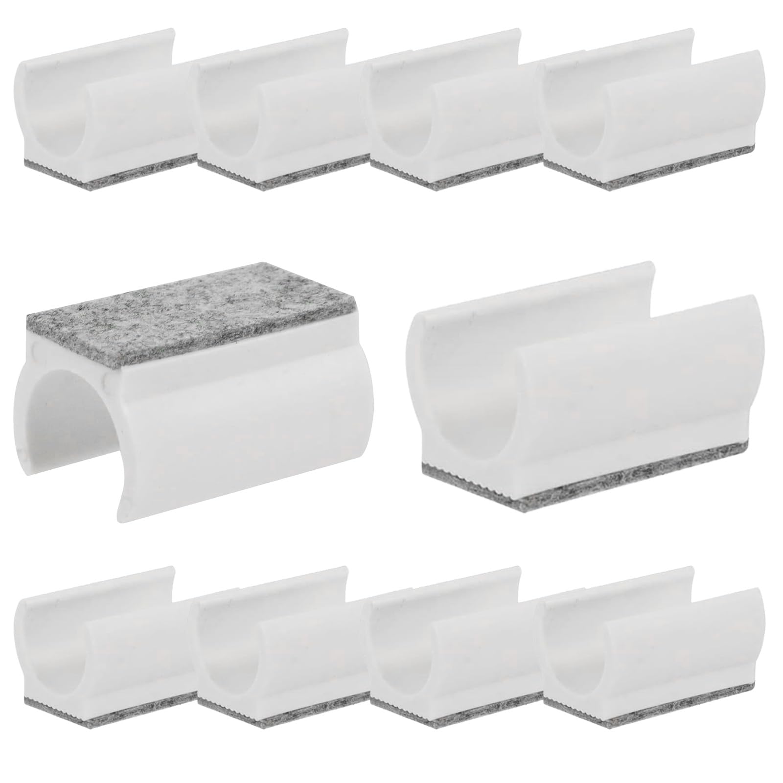 Noise Reducing Felted Pad for Furniture Legs U Shaped Antislip Grip on Hard Floor for Homes with Babies Antislip U Shape Pad
