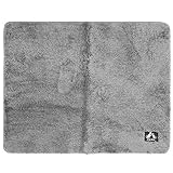 Alfombra de Piso Antideslizante Absorbente de la Alfombra de Puerta Suave para el Dormitorio de baño en el hogar marrón Gris 31.5x39.4in 31.5x47.2in Moderno y Simple (80 * 100 cm)