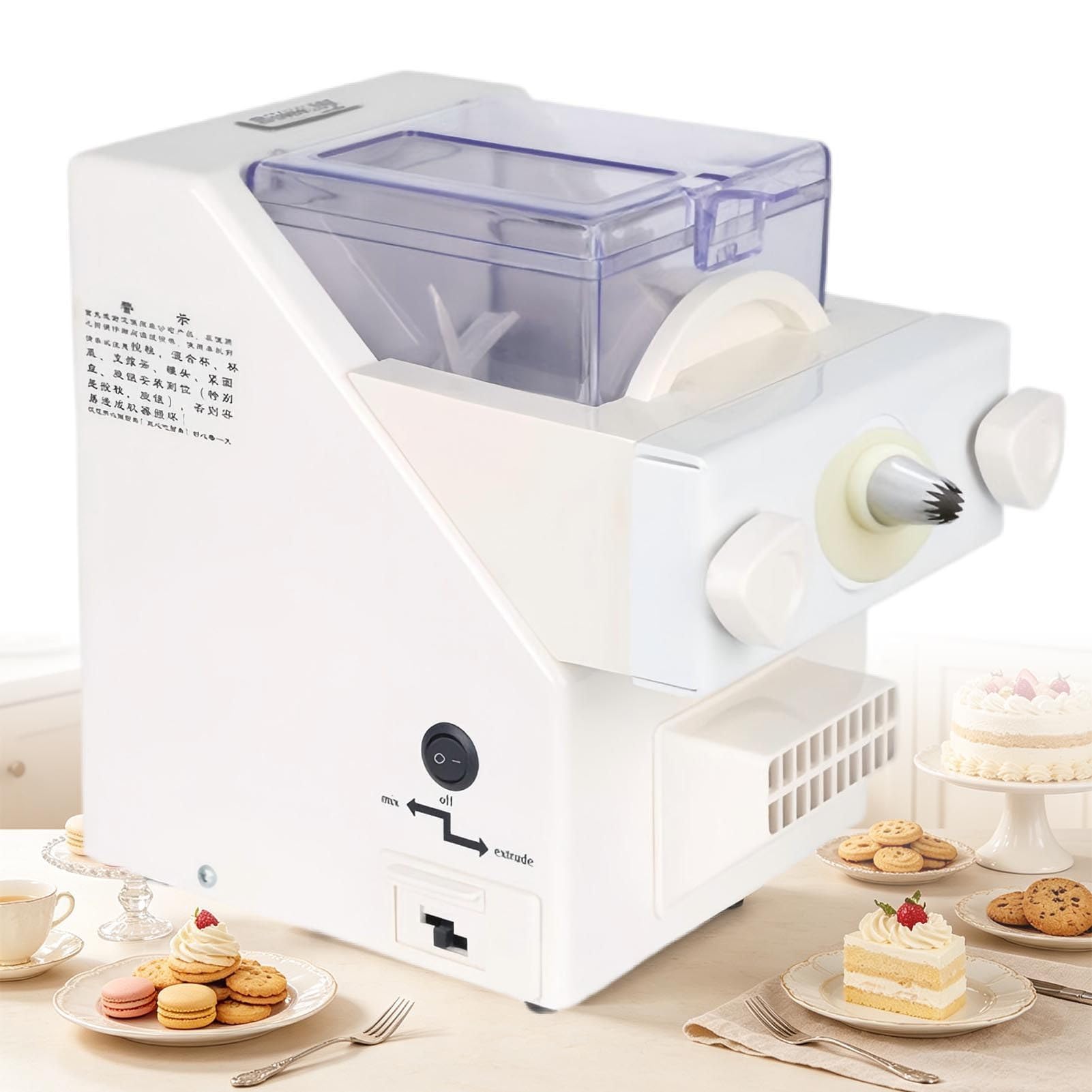 Presse à Biscuits Automatique (180 W) avec 8 Embouts et 6 Formes de Biscuits ; Outil de Pâtisserie Maison