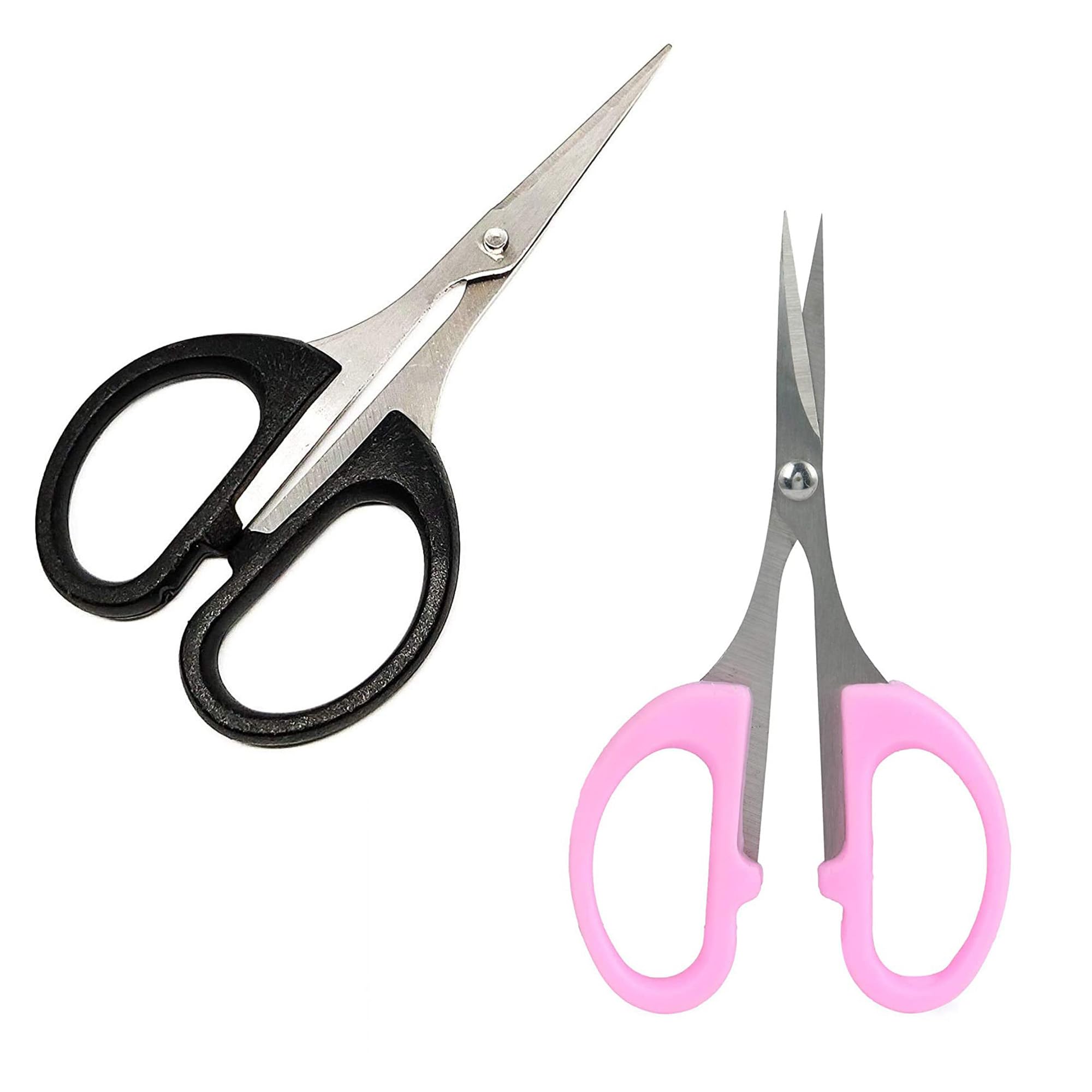 (Pack of 2) Scissor for Moustache Trimming, for Nose Hair Cutting, for Hair Cutting, for Kitchen Multipurpose Office Scissors (size: 11 cm)(Color: Assorted)-image-41